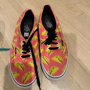 Rare vans with taco design! Who loves tacos!